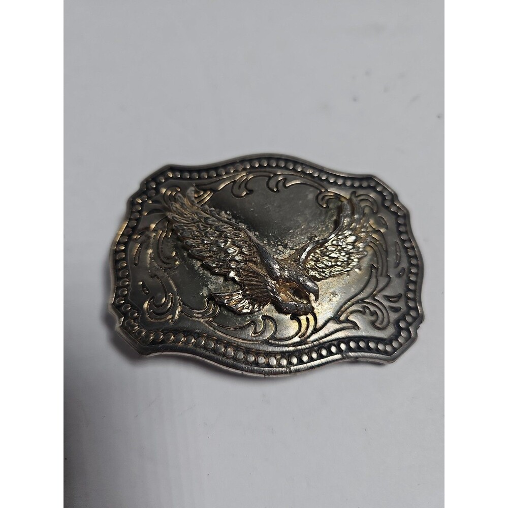 Majestic Flying Hunting Patriotic American Eagle Vintage Ornate Belt Buckle